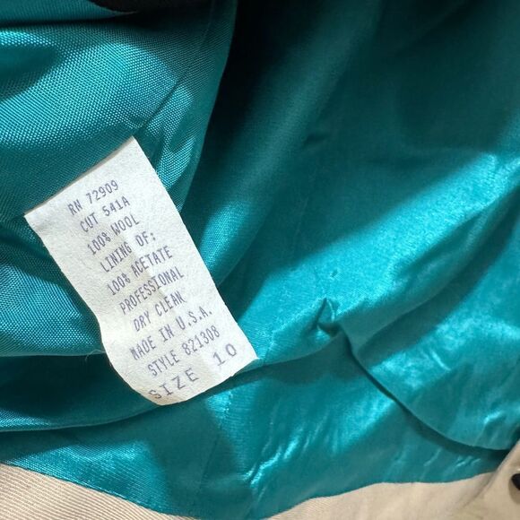 Vintage 80s Hairston Roberson 100% wool Embroidered  Jacket sz 10 - Picture 4 of 7